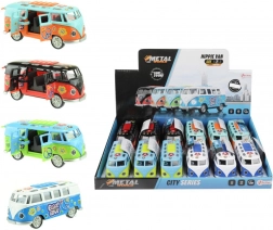 retro autobus na setrvačník se světlem a zvukem 12 cm