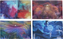 Plastová dokumentová složka s drukem A4, mix barev