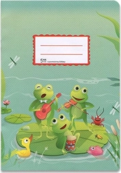 Školní sešit A5 s pomocnou linkou Žabky 10 listů