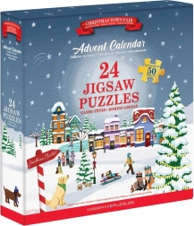 Adventní kalendář: Vánoční jarmark puzzle 24x50 dílků