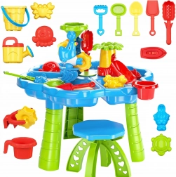 Woopie vodní stůl 2v1 pískoviště s židličkou aquapark s delfínem