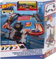 Městská stavebnice tratí HOT WHEELS City – rozšiřující set s autem