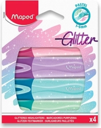 Maped zvýrazňovače Classic Glitter, sada 4 ks