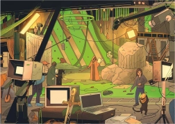 Puzzle Najdi 10 předmětů – film, 300 XL dílků