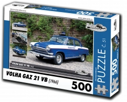 RETRO-AUTA Puzzle Volha Gaz 21 VB 1966, 500 dílků