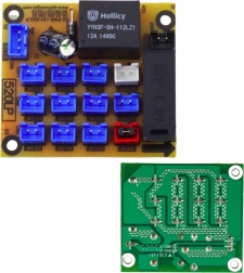 Elektronická deska rozvaděč světel pro akumulátorová vozidla