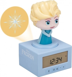 Svítící budík Frozen s Elsou