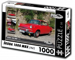 Puzzle Retro-auta Škoda 1000 MBX (1967) – 1000 dílků