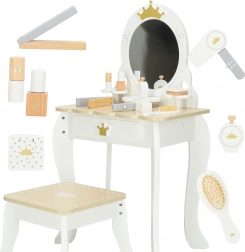 Dřevěná dětská toaletka s zrcadlem a stoličkou LULILO Bella