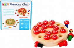 rodinná dřevěná paměťová hra muchomůrky