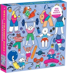 Mudpuppy cvičící psi – puzzle 500 dílků