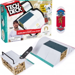 Tech Deck rampa Aurelien Giraud Paris 2024 s fingerboardem