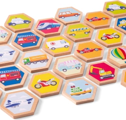 Dřevěné pexeso dopravní prostředky