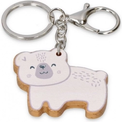 Dřevěná dekorace medvídek Polar B