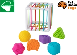 Smyslová vkládačka s elastickými provázky FAT BRAIN InnyBin