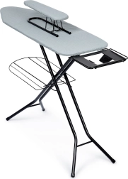 Žehlicí prkno se žehlicím rukávníkem, šedé 140 × 39 × 92 cm