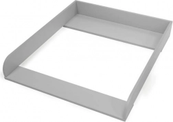 přebalovací pult šedý – dřevěný nástavec kompatibilní s ikea