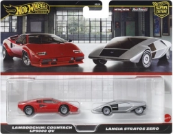 Hot Wheels prémiové dvojbalení autíček – Lancia a Lamborghini 1:64