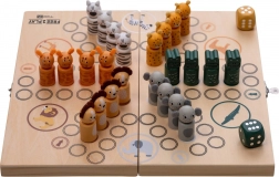 dřevěná rodinná hra člověče, nezlob se! safari free2play