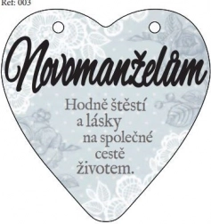 Plaketka Pan a paní srdce