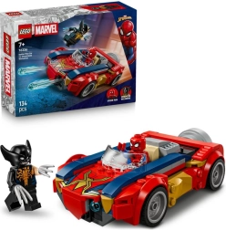 Spider‑Man auto vs. venomizovaný Wolverine – stavebnice LEGO Marvel