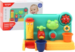 Dětská koupelová hračka fontána se žabkou a mlýnkem