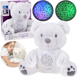 Woopie plyšový medvídek s projektorem a hrací skříňkou