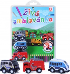 Živá omalovánka auta