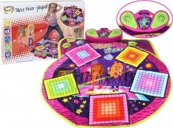 Dětská taneční podložka se světly a zvuky, 91cm x 93cm