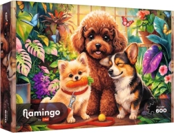 Trefl Flamingo by Trefl puzzle 600 dílků psy v oranžerii