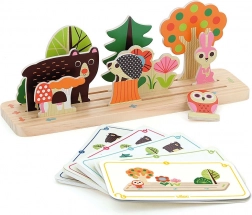 Vilac Dřevěná logická hra Postav to správně Les