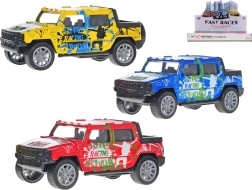 Terénní auto 1:36 s kovovou konstrukcí a zpětným chodem