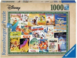 Puzzle Disney Vintage Filmové Plakáty 1000 ks Ravensburger