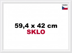 Plastový rámeček na puzzle A2 bílý