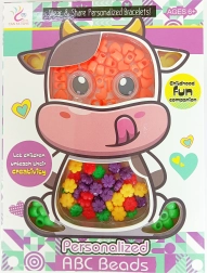 Barevný korálkový set Kráva