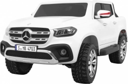 Elektrické autíčko MERCEDES-BENZ X-Class pro děti s dálkovým ovládáním a náhonem 4x4 – Bílá