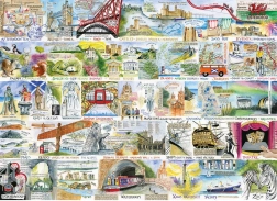 Puzzle Britské a brilantní 1000 dílků GIBSONS