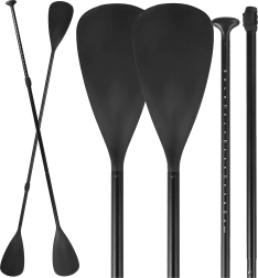 Skládací hliníkové pádlo 2v1 pro SUP a kajak, 4dílné, nastavitelné 210 cm