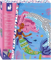 Janod mozaika mořské panny a delfíni maxi