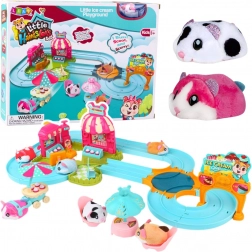 Interaktivní dráha pro křečka Zmrzlinárna a Kavárna s baterií