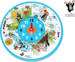 Dřevěné nástěnné hodiny KRTEK 20 cm