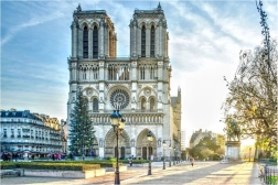 Diamantové malování katedrála Notre-Dame 30x40 cm