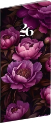 Kapesní diář Fialové květy 2026