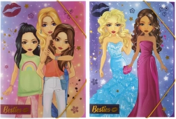 Školní desky s překlapovací gumou A4 Besties