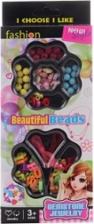 Navlékací plastové korálky a písmenka v krabičce