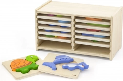 Dřevěné puzzle Viga 12 desek