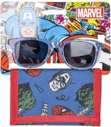 Souprava dětských brýlí a peněženky Avengers - 1 kus