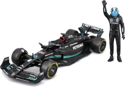 bburago 1:24 formula 1 mercedes-amg f1 w14 e 2023 george russell s figurkou