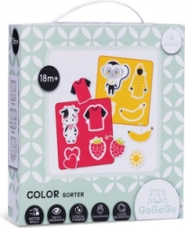 Gagagu poznávání barev – dřevěné vzdělávací puzzle pro děti