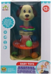 Káča s kuličkami – pejsek, plastová hračka pro nejmenší